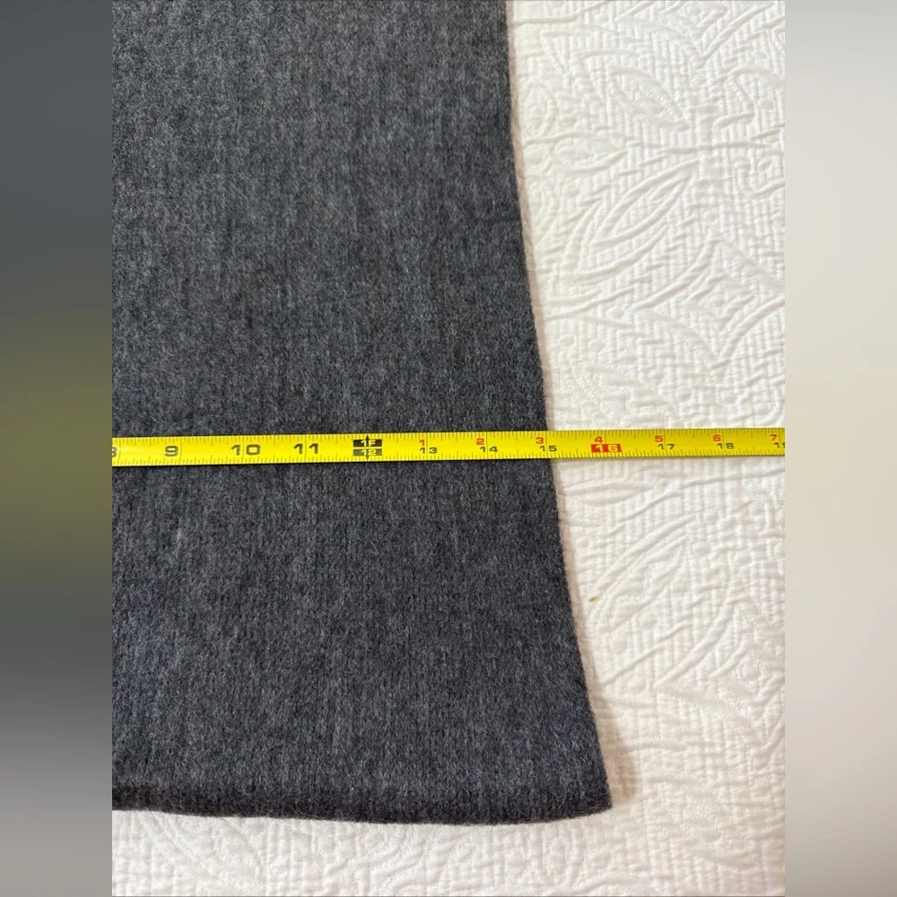 NWT Lucky Brand Fleece Fringe Warm Dark Gray Scarf Wrap Shawl $69.50 15